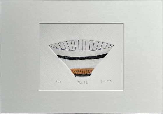 Midcentury Bowl No.2 original drypoint