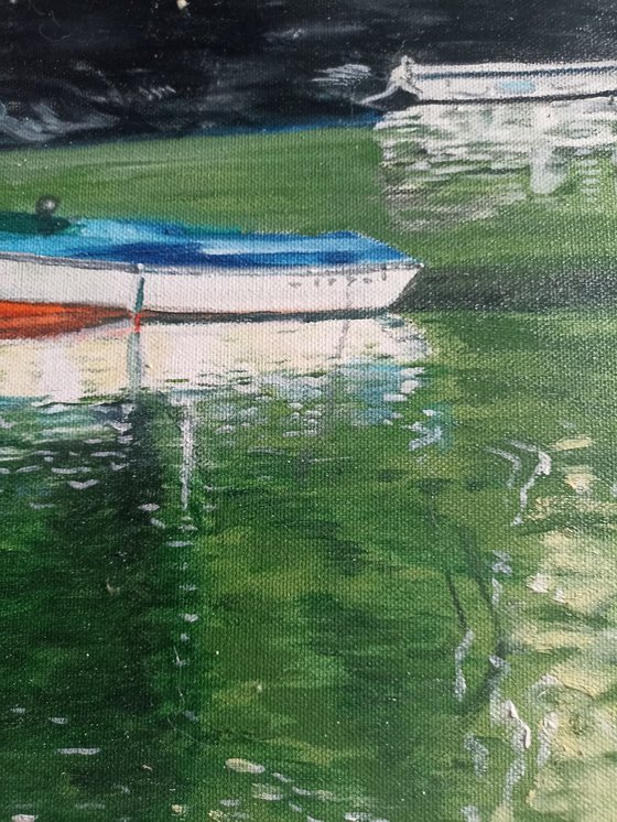 Boat on a lake