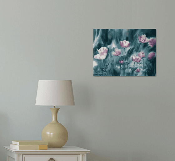 Pink blooming