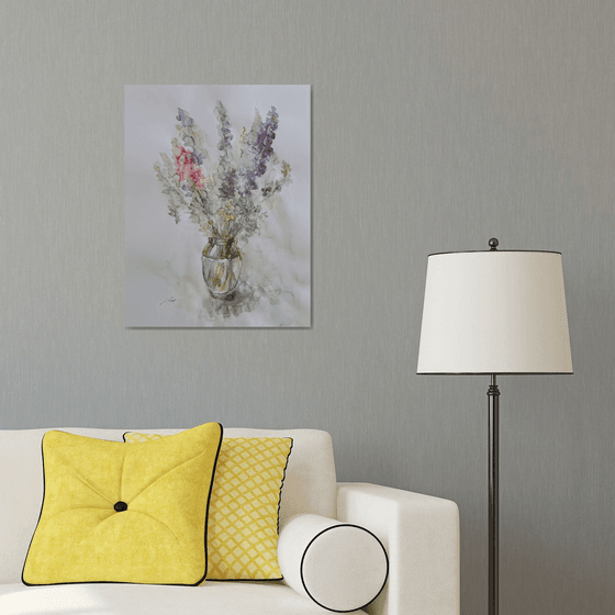 Delphinium 50x65 cm 2025