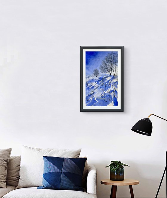 Abstract  Winter landscape