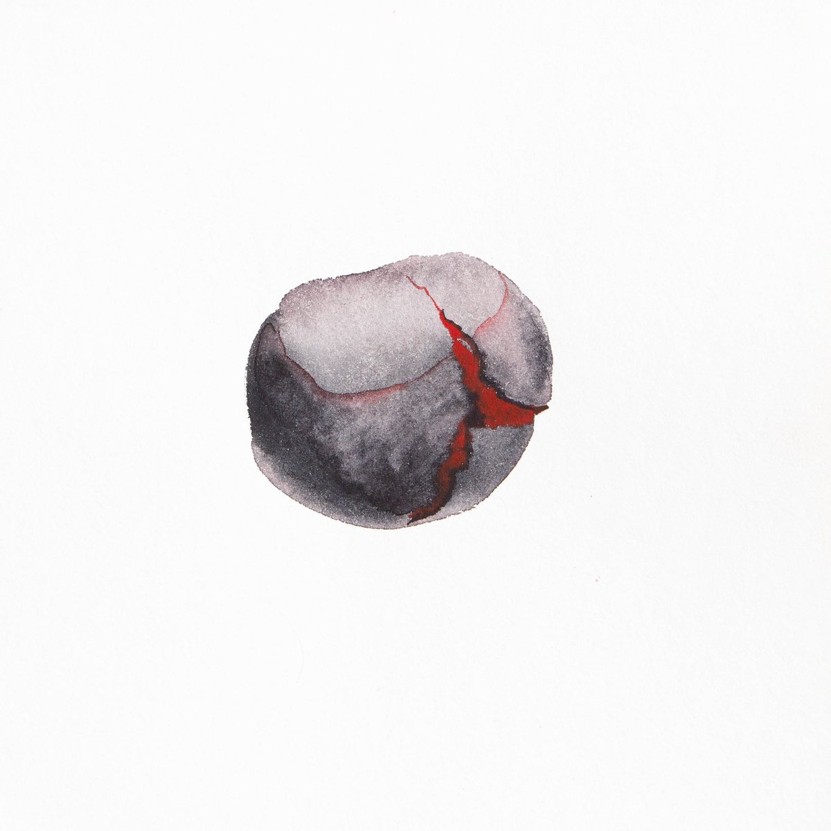 Anna Belousova | Original  Watercolour | Chestnut; Seeds Series | 20 X 20Cm | Artwork For Sale On Artfinder