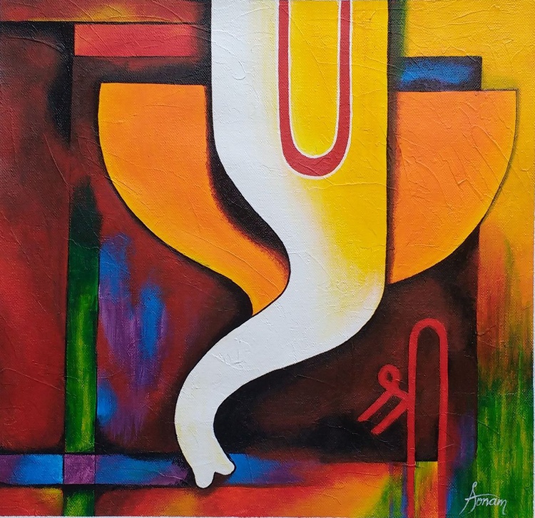 Ganesha 2018 Acrylic Painting By Sonam Mishra Artfinder