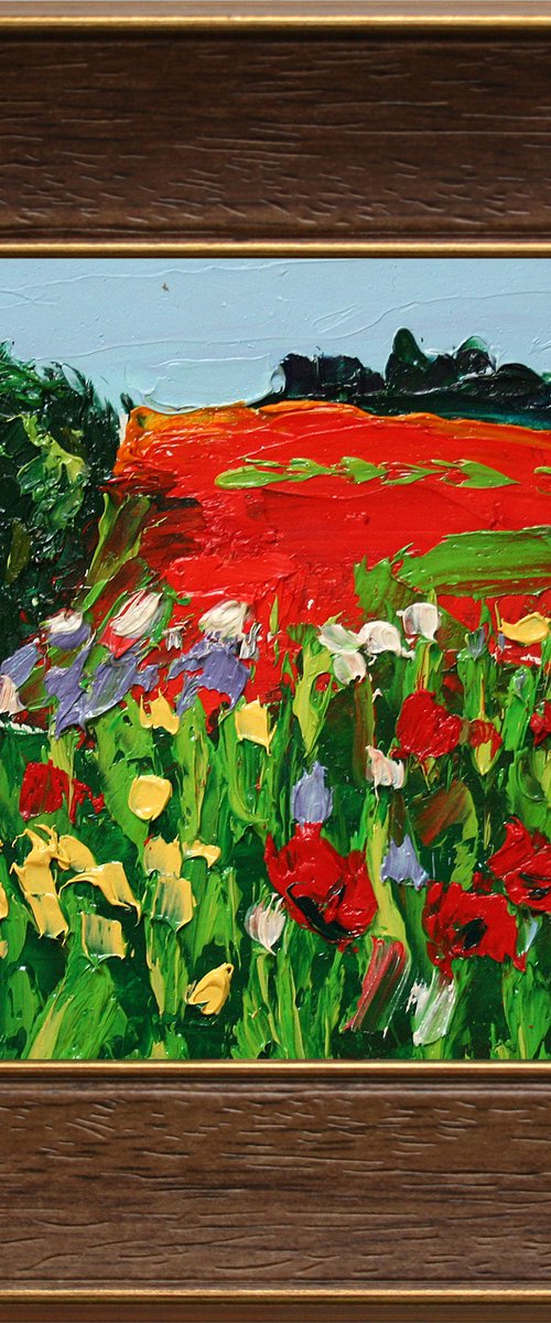 Poppies field II by Salana Art Gallery