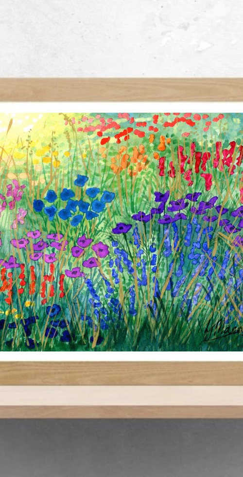 Jewel Garden with Gold by Lisa Mann