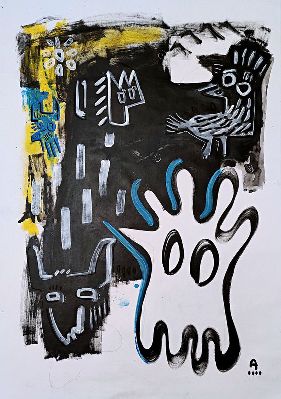 ANIMAL NIGHT 90x130cm