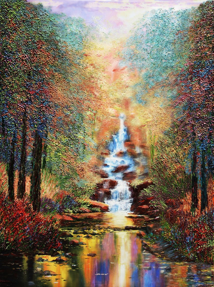 Enchanted Falls by Kenneth Halvorsen