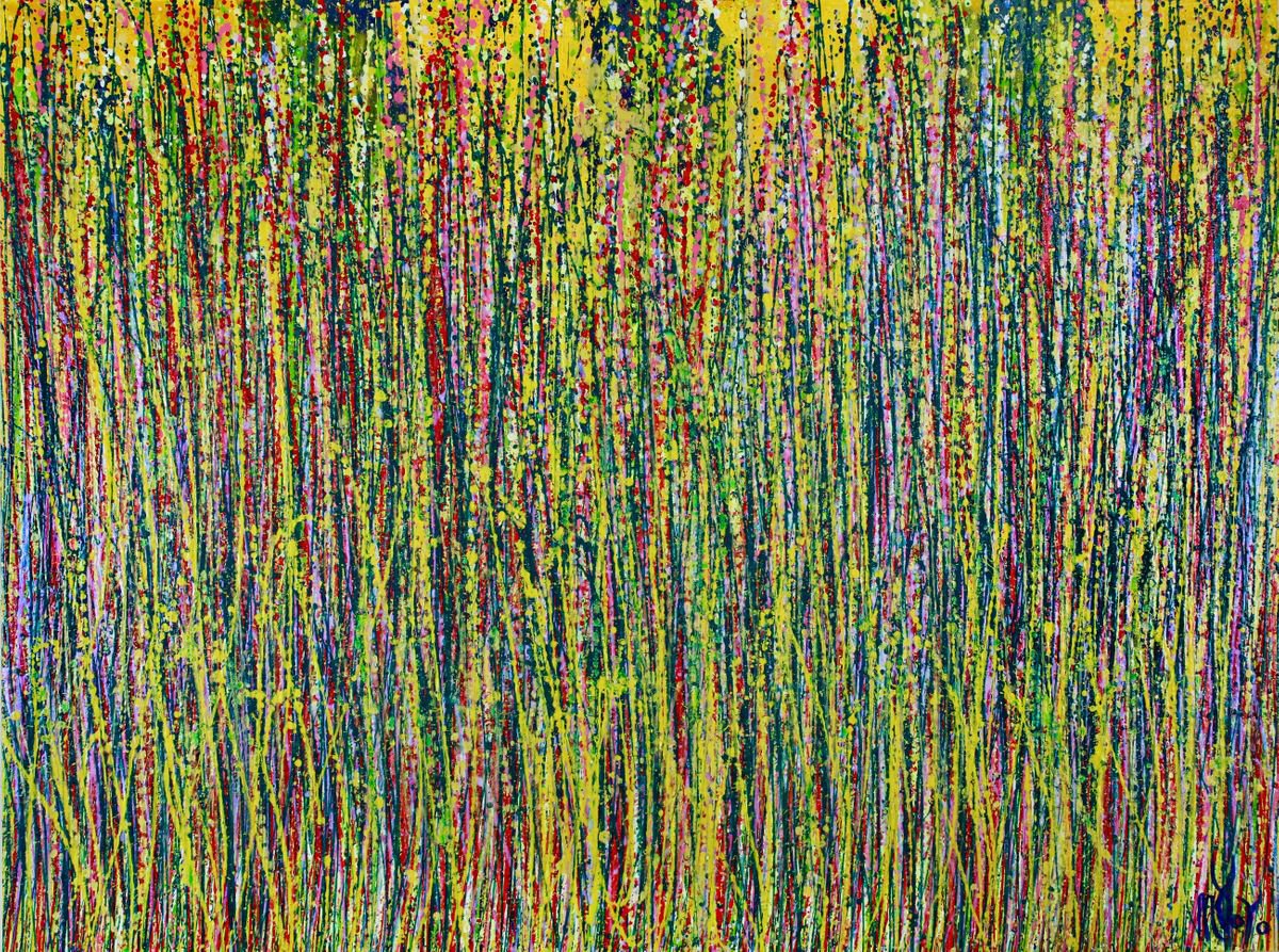 A Closer Look-Shimmering Morn By Nestor Toro, 48 X 36, Artwork For Sale On Artfinder