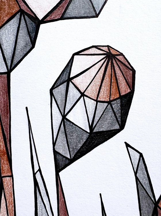 TERRACOTTA POPPY IN CALM FIELD