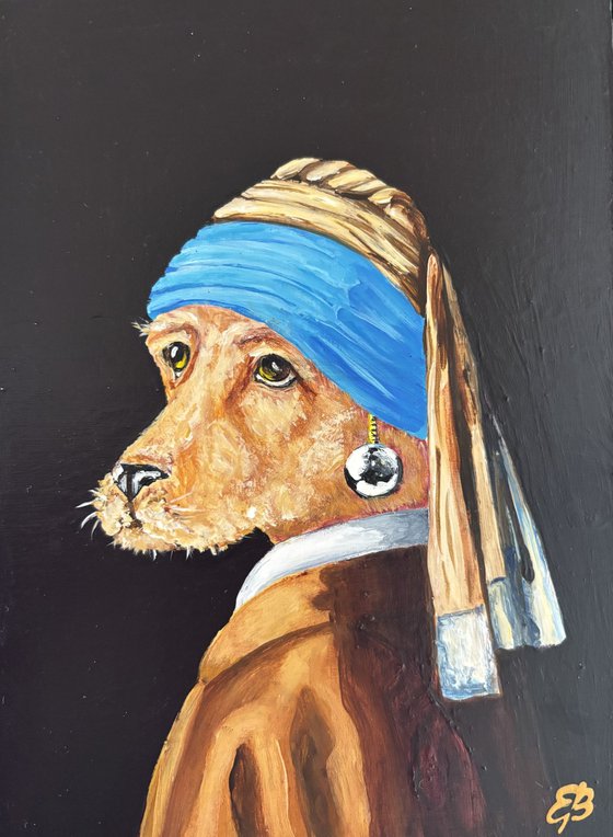 Dog with a pearl earring #26
