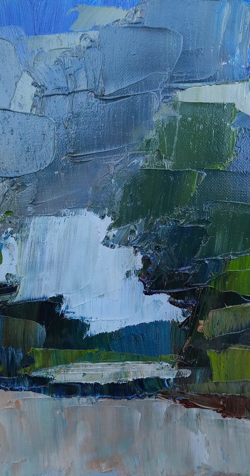 Landscape with trees #2 by mahonart75