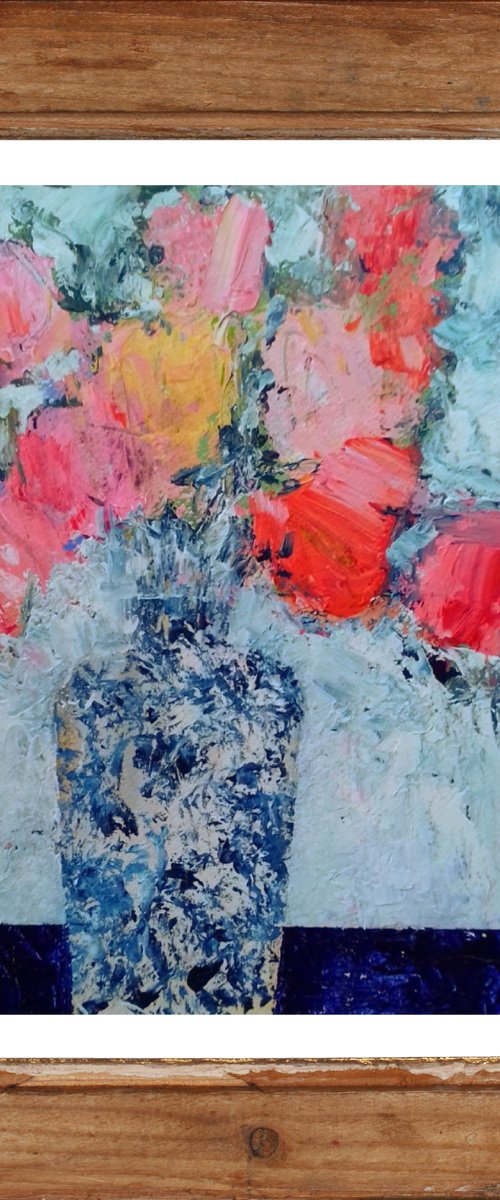 Summer Flowers in a Chinese Vase II by Jan Rippingham