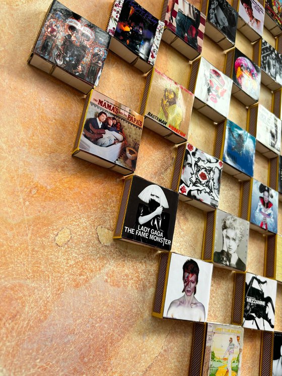 Vintage music matchboxes