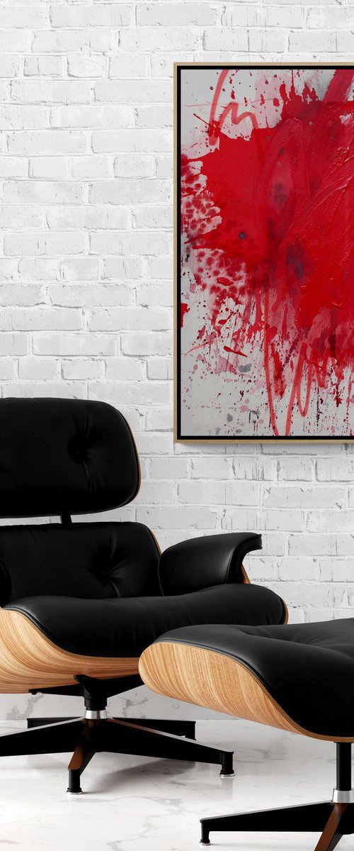 Rough Red 2 by Daniela Schweinsberg