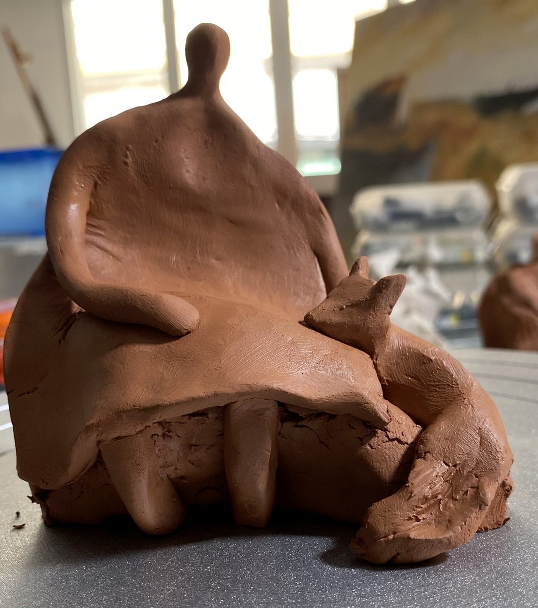 Abstract Clay Sculpture , Piccolo Principe By YS?rei, 4 X 4, Artwork For Sale On Artfinder
