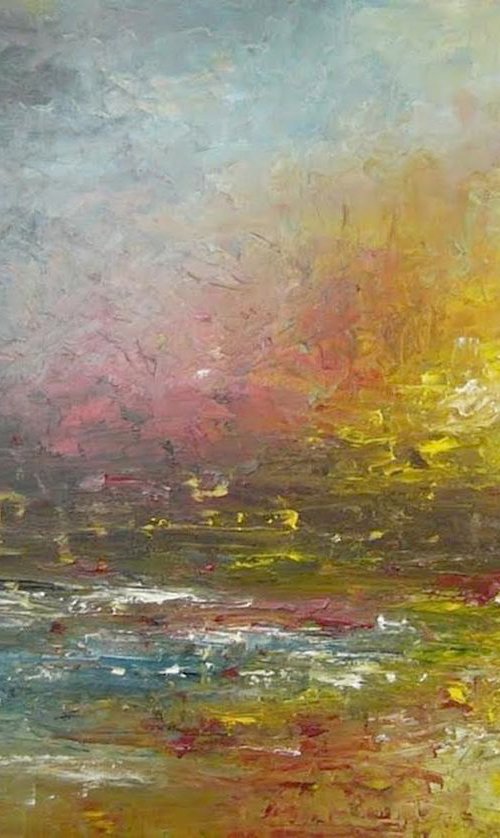 Loved Shore  (Large, 100x70cm) by Kalpana Soanes