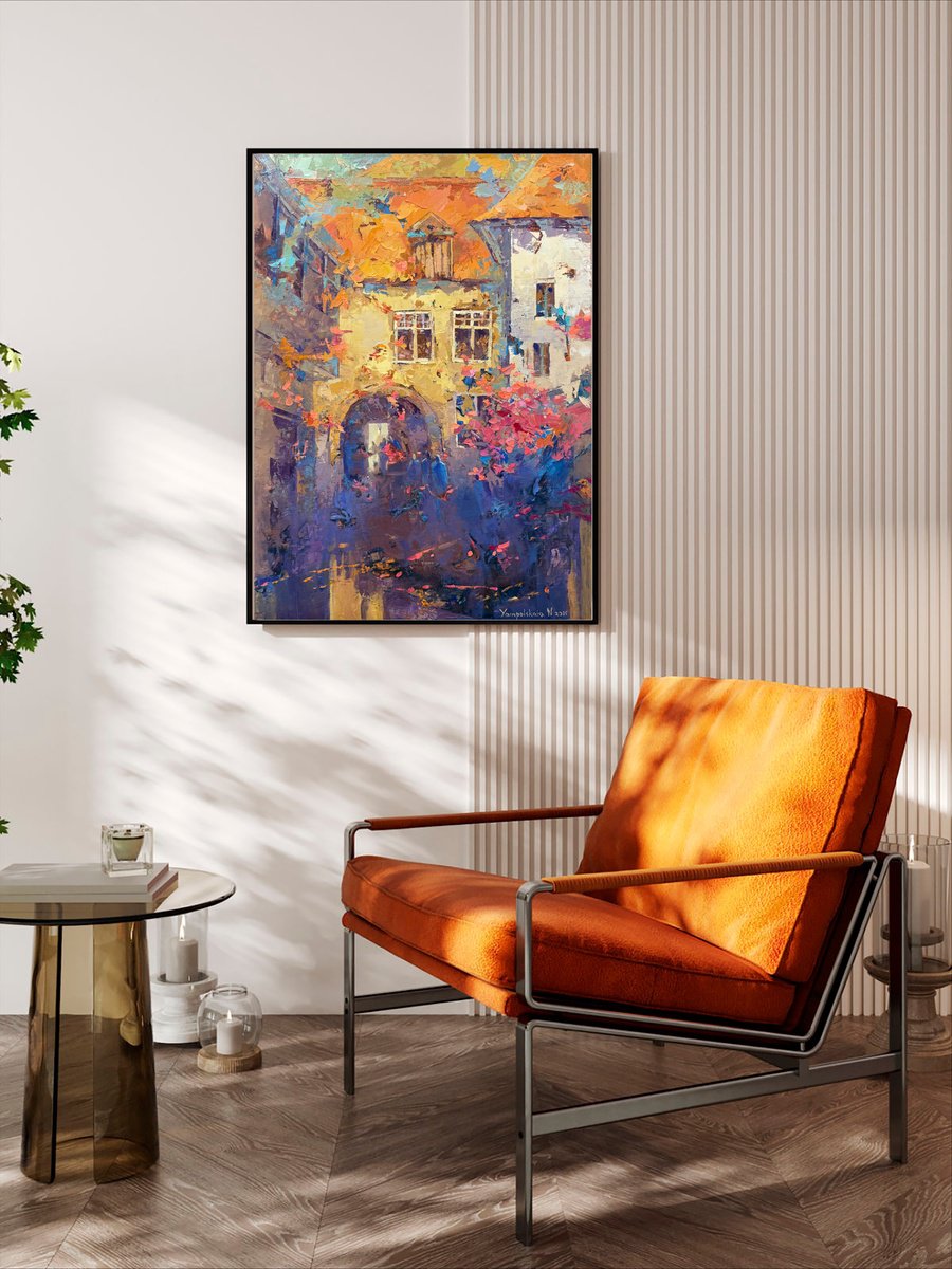 Autumn Sun Of The Old City By Natalia Yampolskaia, 20 X 28, Artwork For Sale On Artfinder