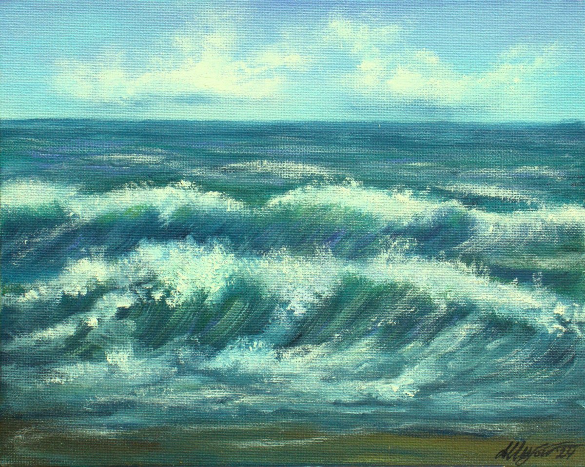 Sea waves 2 by Ludmilla Ukrow