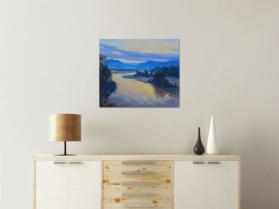 "Sunrise by the river"