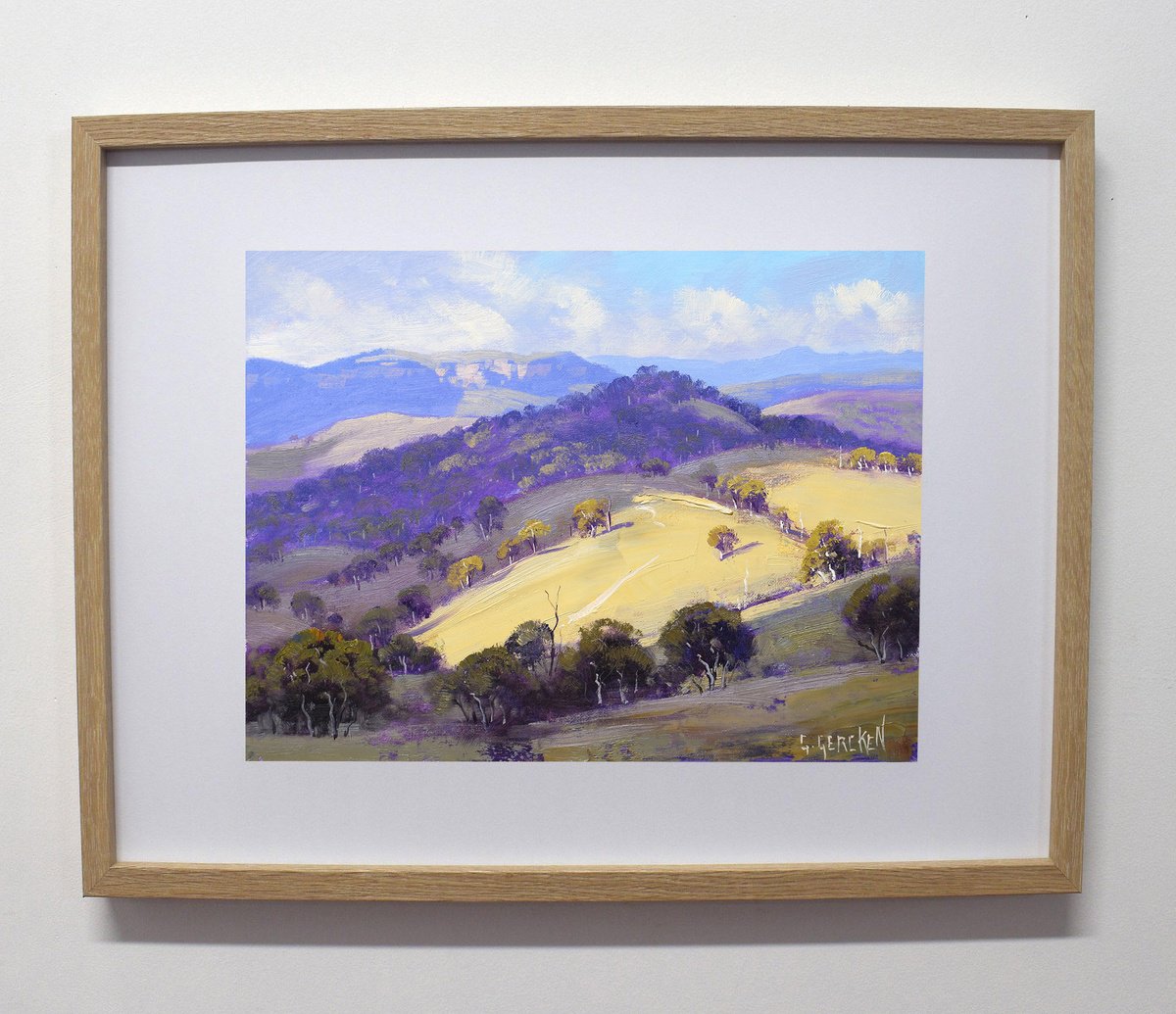 Australian Mountain Landscape By Graham Gercken, 16 X 12, Artwork For Sale On Artfinder