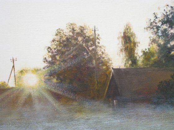 Morning Mist Over Meadow
