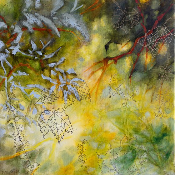 Abstract floral tender autumn heaven