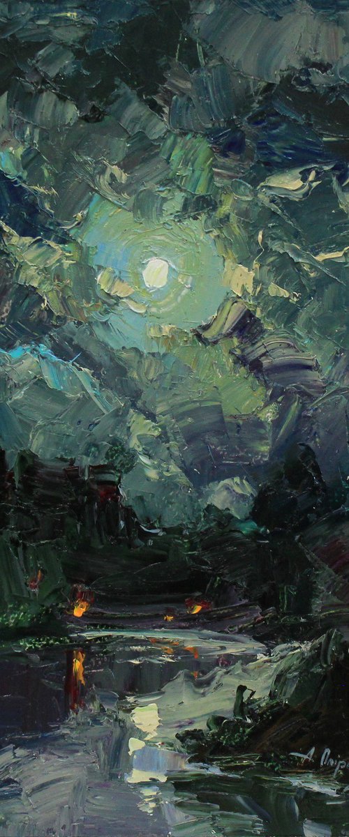 "Summer full moon" by Alisa Onipchenko-Cherniakovska