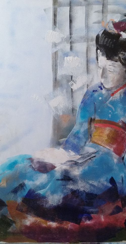 Gheisa about to sleep by Marina Del Pozo