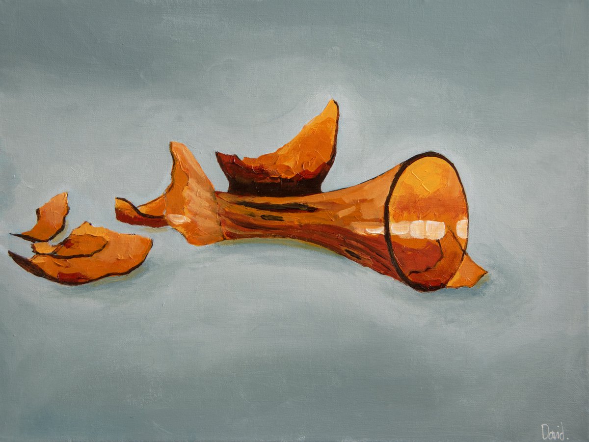 Broken X (orange vase) by David Foster