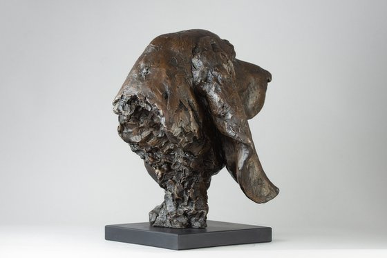Basset Portrait Bronze resin