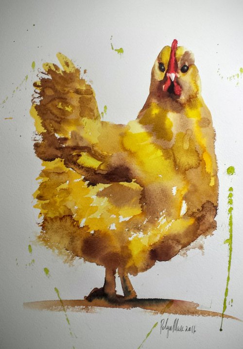 Yellow Chicken by Polina Morgan