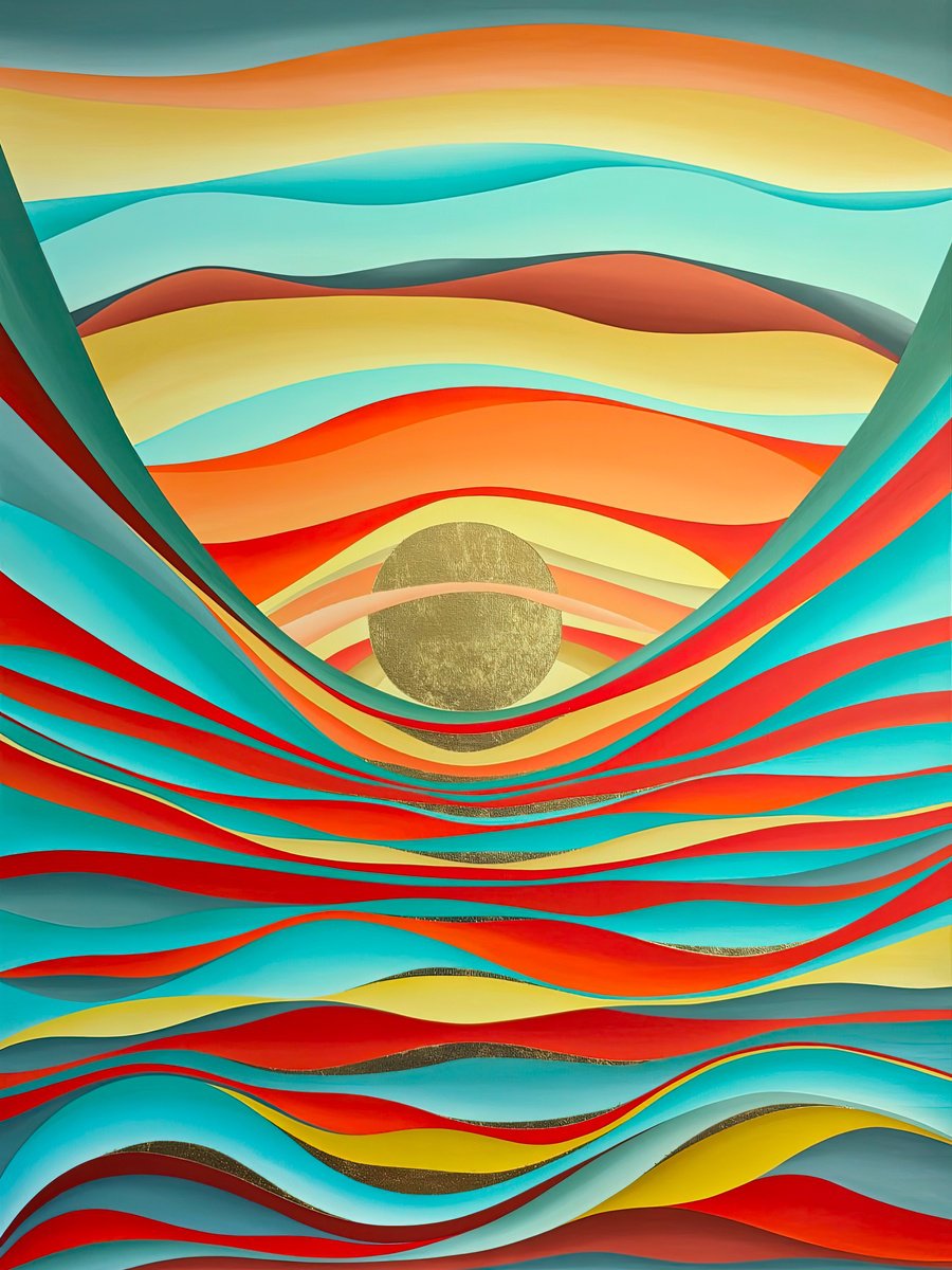 Sunset By Shushanik Karapetyan, 36 X 48, Artwork For Sale On Artfinder