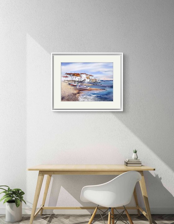 Boats of Calella. Spain