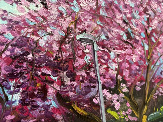 Spring Sakura Alley Plein Air