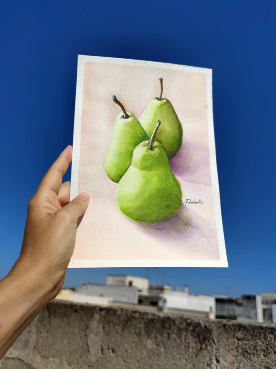 Green pears