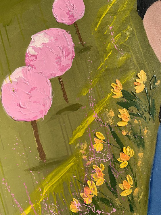 Mother Daughter Original Painting