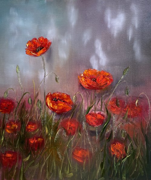 Red poppies for heart and soul by Tanja Frost