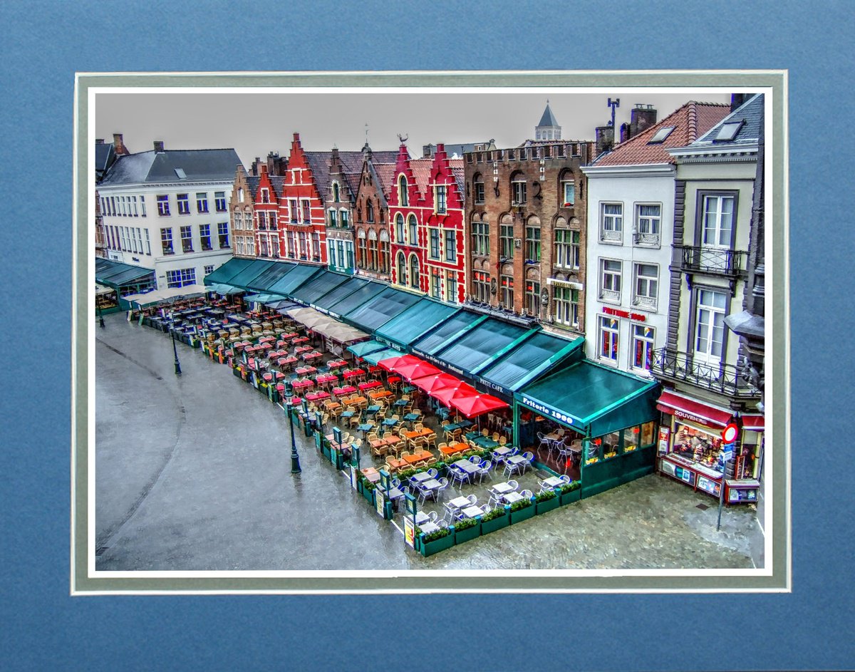 Photorealistic Cityscapes Photograph By Robin Clarke, 14 X 11", Bruges One, Original Artwork