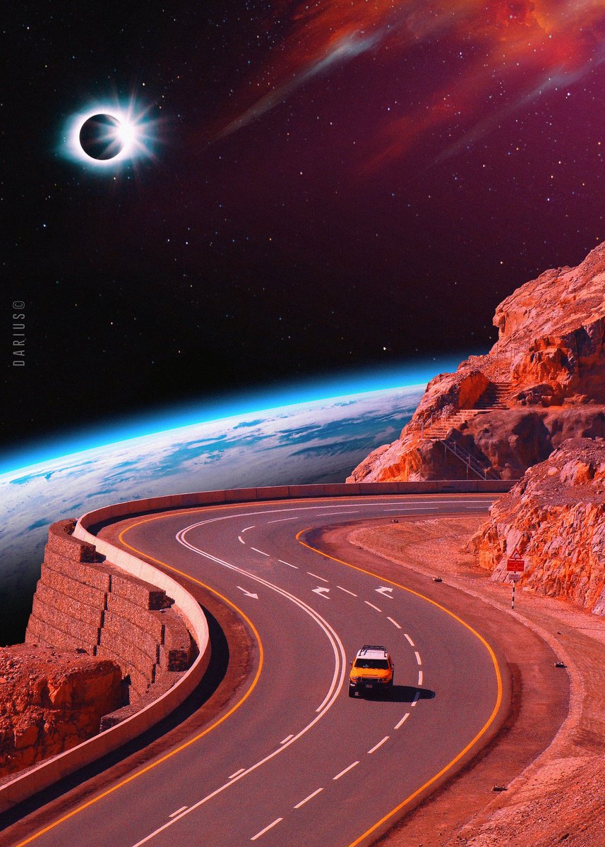 Abstract Landscape Giclee Print By Darius Comi, 12 X 18, Out Of Time, Original Artwork