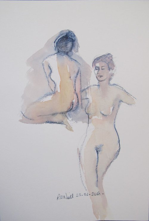 female nude 2 poses by Rory O’Neill