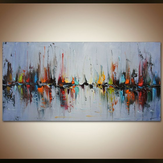 Color charts 2, Palette knife oil painting