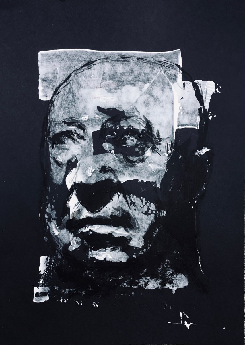 Portrait Of Boltanski By Dominique Deve, 8 X 11, Artwork For Sale On Artfinder