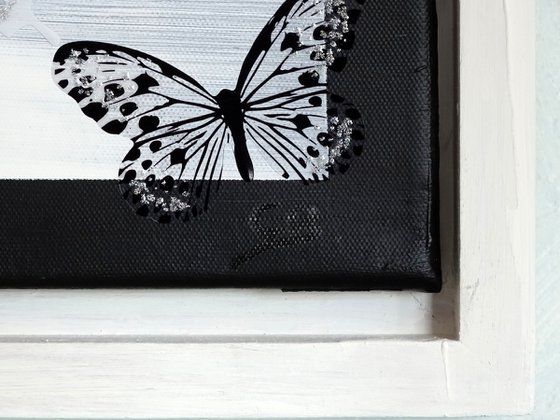 Collage of butterfly wall art
