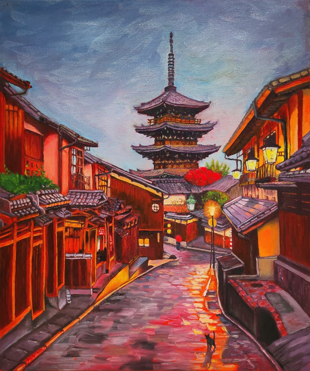 When The Shadows Are Still Warm (Kyoto) By Albina Urbanek, 18 X 22, Artwork For Sale On Artfinder