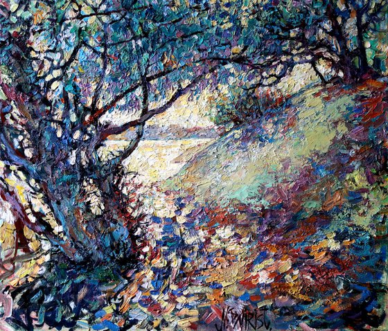 The path leading to the river.