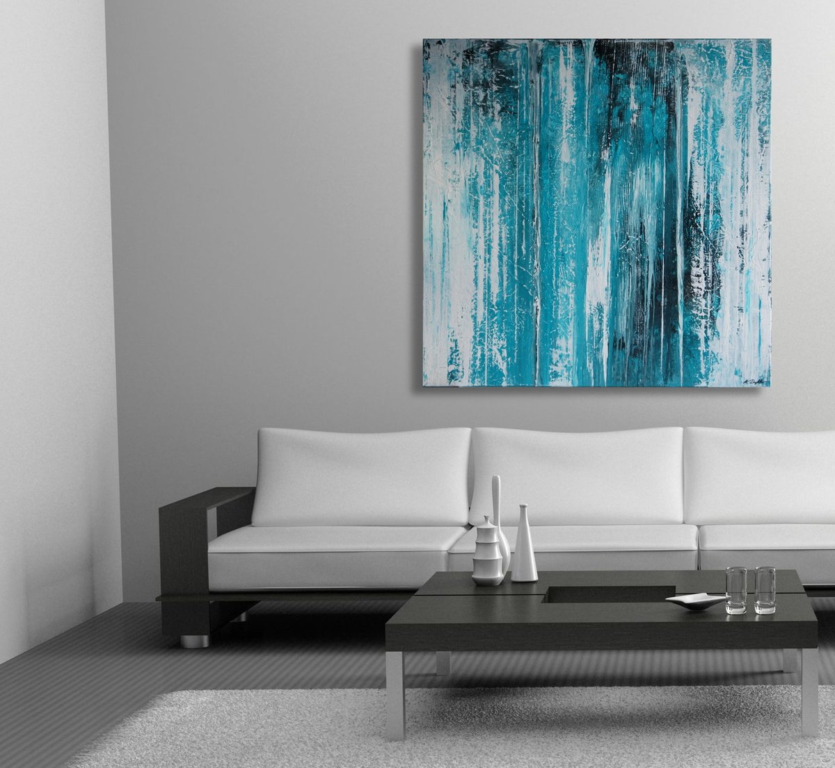  Amazonite Revealed Ii By Ansgar Dressler, 39 X 39, Artwork For Sale On Artfinder