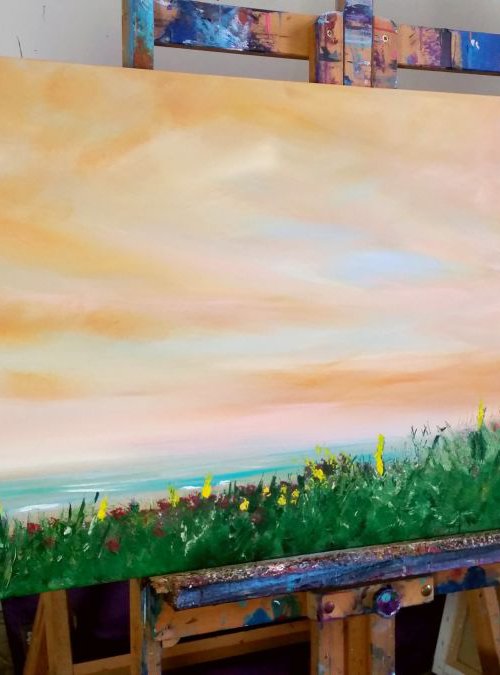 A Room with a View -  Modern Art Office Decor Home by Mel Graham