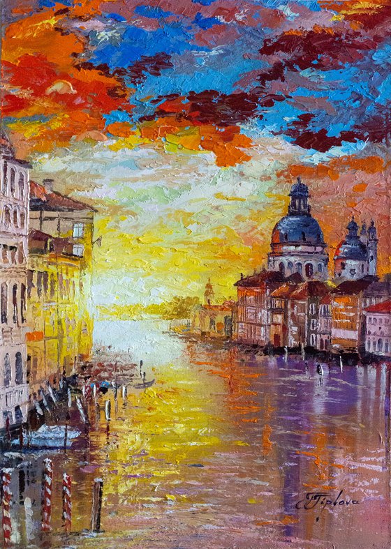 "SUNRISE IN VENICE". IALY