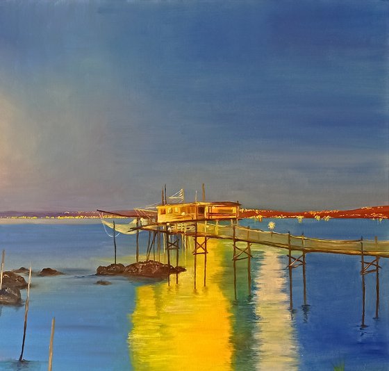 Landscape in the moonlight