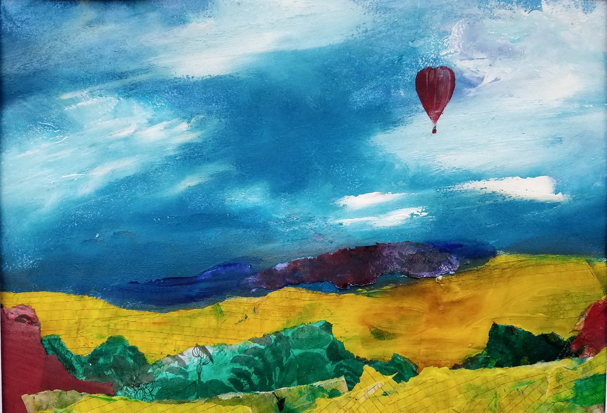 Balloon Flight #3 Gold by Kevin Blake